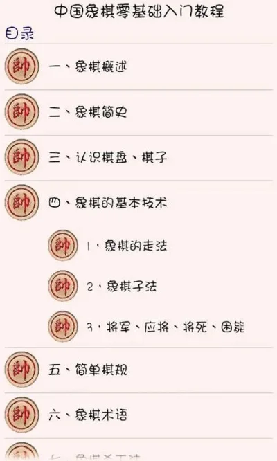 2025年象棋入门教程从零开始口诀　象棋从入门到精通课程