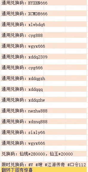 最新兑换码大全：通用、精品、2023／2024年兑换码汇总