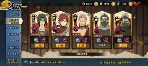 火影手游中战力排行榜-火影手游战力排行解析